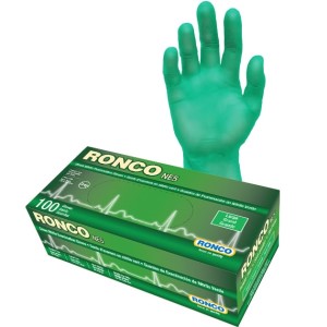 RONCO NE5 Green Nitrile Examination Gloves Large 100x10